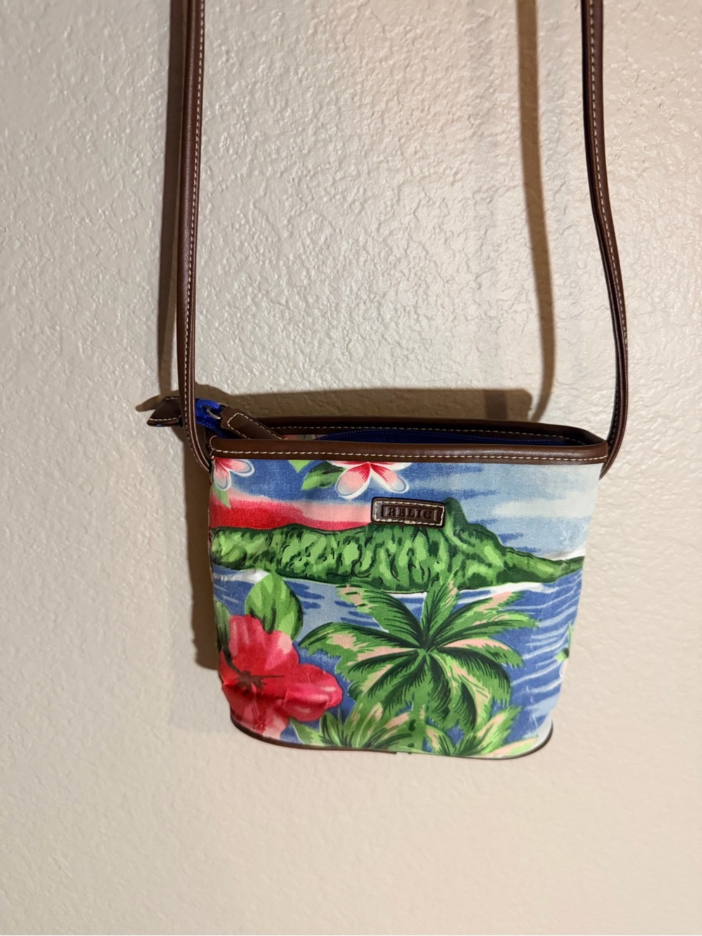 Relic Tropical Print Crossbody Bag - Blue & Green